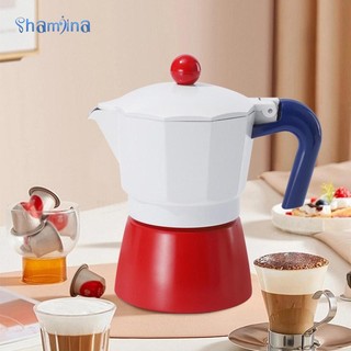 Máy pha cà phê Espresso bếp Shamjina, Máy pha cà phê bằng nhôm, Máy pha cà phê để cắm trại ngoài trời
