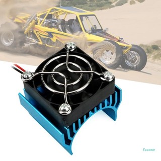 Vỏ bọc động cơ tản nhiệt bằng nhôm kèm quạt tản nhiệt cho xe rccar 3650 motor 540 550 1 10