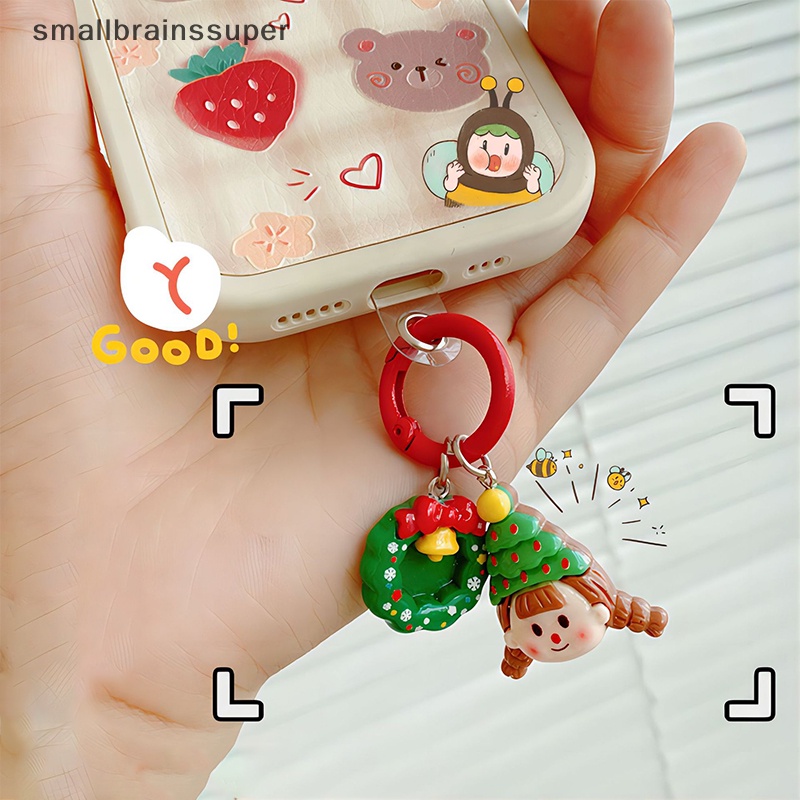 Smallbrainssuper Móc Khóa Hình Búp Bê Ông Già Noel Hoạt Hình Dễ Thương Dùng Làm Quà Tặng Giáng Sinh sbs