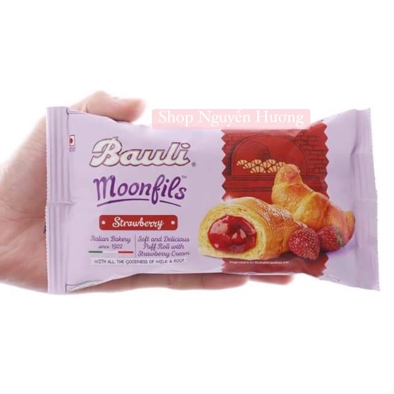 Bánh Sừng Bò Bauli Moonfils 45G, Nhân socola/dâu tây/Vani thơm ngon