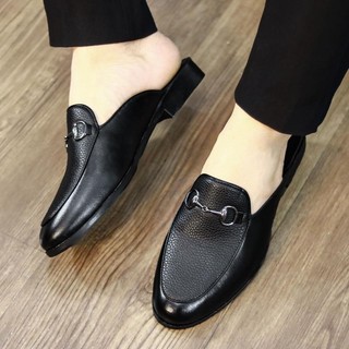 Giày sục da nam đẹp giá rẻ, da nhám lì siêu bền mã L217
