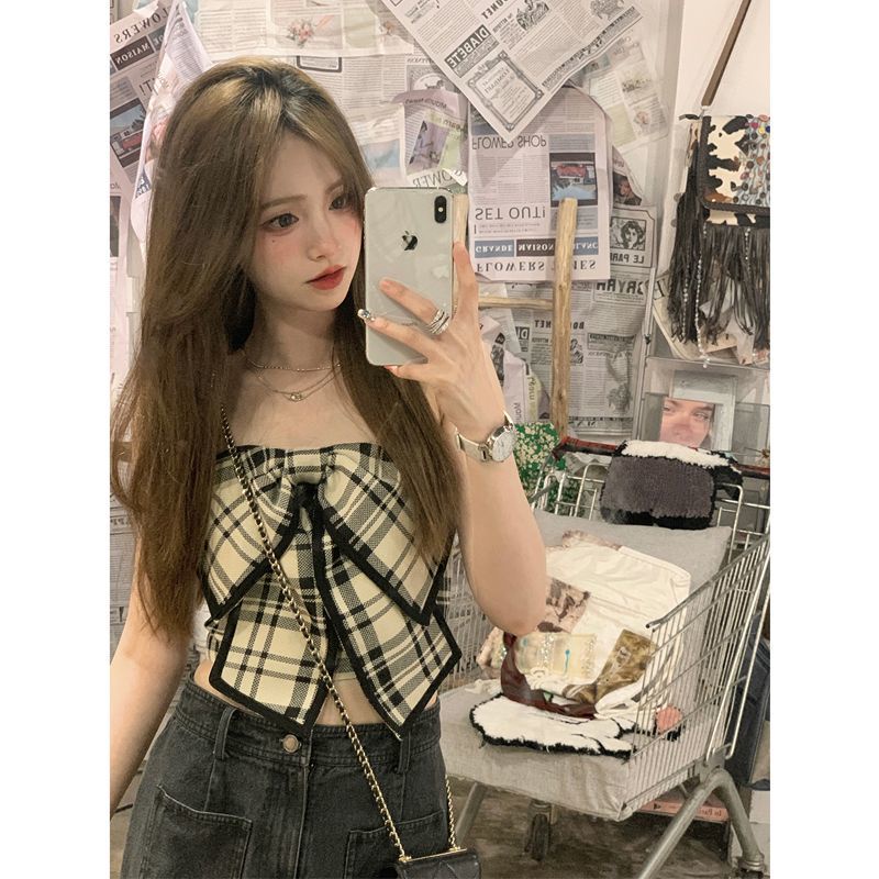 Áo Ống Thắt Nơ Phong Cách Hàn Quốc Thời Trang Mùa Hè Hàng Mới Dành Cho Bạn Nữ