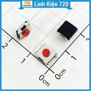 Nút nhấn 4 chân 6x6x5mm (đỏ -1 Con)