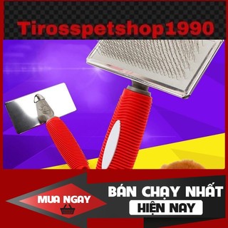 [❌GIÁ SỈ❌] Lược chải lông chó mèo inox gỡ rối lông chó mèo tạo kiểu lông xù- 3 màu ❤️