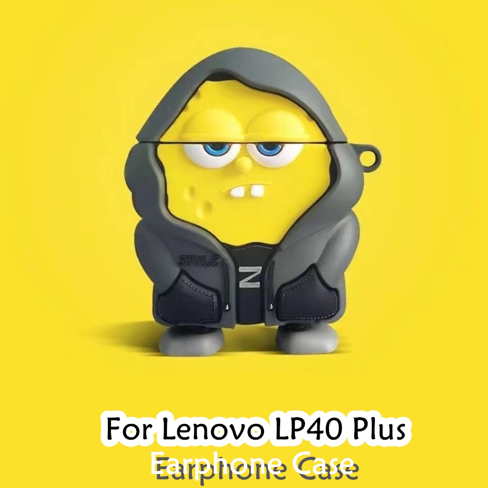 Vỏ Bảo Vệ Hộp Sạc Tai Nghe lenovo lp40 plus no.2 Bằng Silicon Họa Tiết Hoạt Hình Dễ Thương