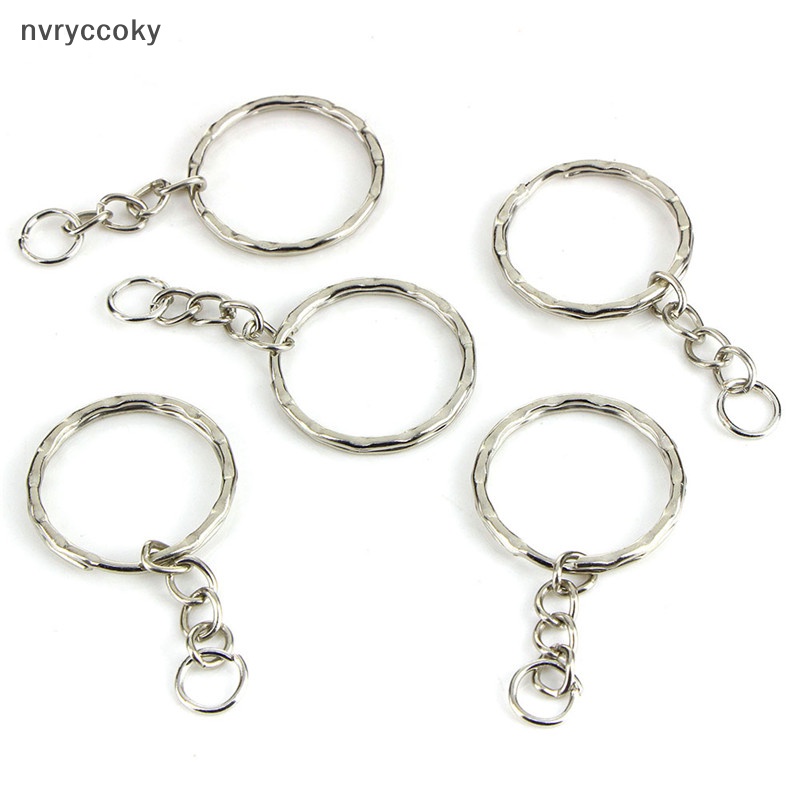 Set 50 Vòng Bạc Bóng 25mm Dùng Làm Móc Khóa diy