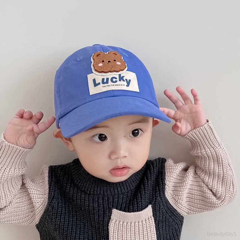 Mũ Lưỡi Trai Che Nắng Chống Gió Hình Vịt / Gấu Hoạt Hình Dễ Thương Cho Bé