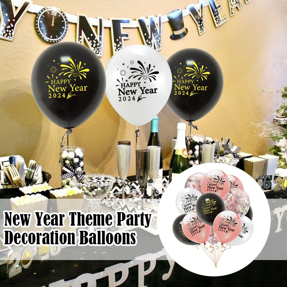Bộ Bong Bóng Trang Trí Chúc Mừng Năm Mới 2024 i0y8