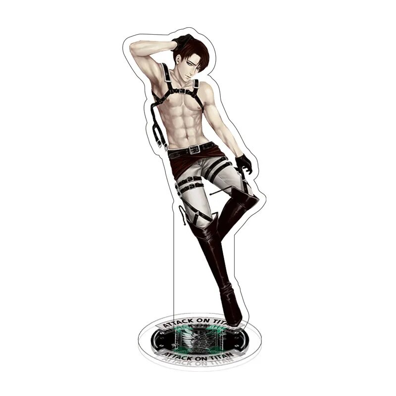 Mô hình Standee Anime Attack on Titan Acrylic Shingeki No Kyojin Levi Ackermam Phụ kiện trang trí để bàn góc học tập