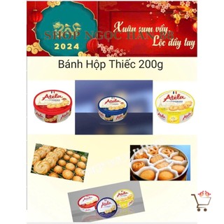Hộp Bánh Atela quy bơ hộp thiếc 200g