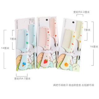 Set 2 Lược Chải Tạo Kiểu Tóc Hình Cute VANPH