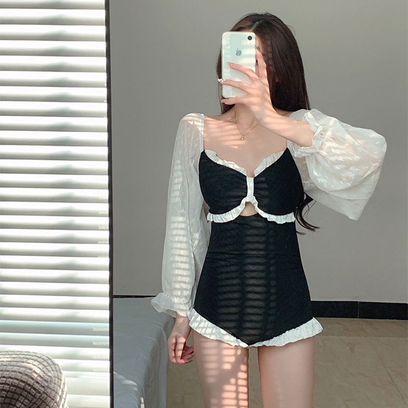 Youyou Đồ Bơi Một Mảnh Che Phủ Toàn Thân Cao Cấp Hở Lưng Mặc Khi Tắm Nóng Mùa Xuân Cho Nữ | BigBuy360 - bigbuy360.vn