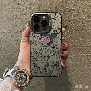 Ốp lưng điện thoại dẻo mềm Kuromi Vitality đẹp mắt thời trang cao cấp cho iPhone 14 Pro Max 13 15 Pro Max 12 11 - Hiệu suất bền bỉ, bảo vệ camera mượt mà, thiết kế độc đáo 2024, gi