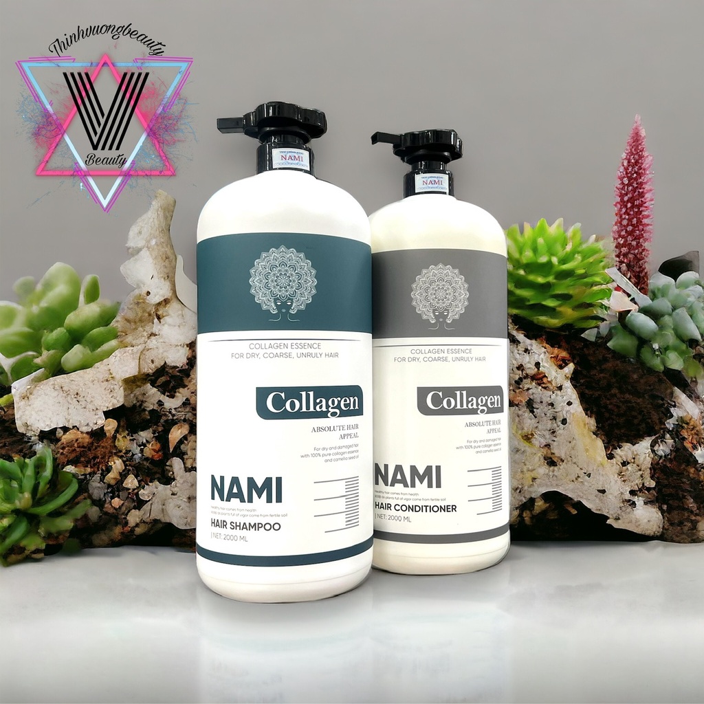 Dầu gội cho tóc khô sơ Collagen Nami 2000ml