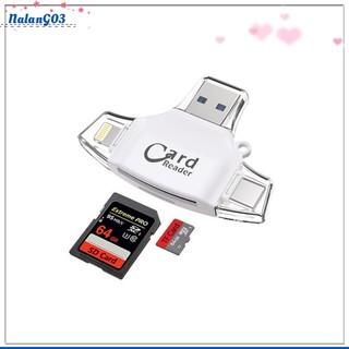 Đầu Đọc Thẻ Nhớ Micro Sd Otg Tf 4 Trong 1