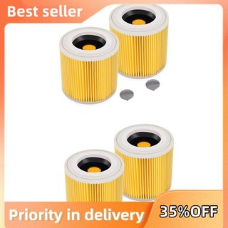 Set 4 bộ lọc thay thế cho máy hút bụi karcher wd3 premium wd2 wd3 wd3p wd3 mv2 mv3