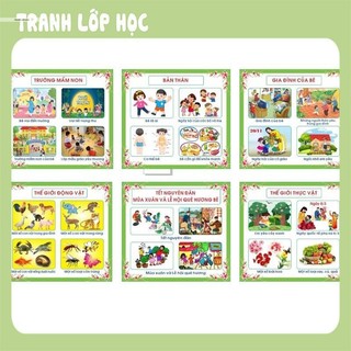 Bộ tranh 10 chủ đề lớn mầm non