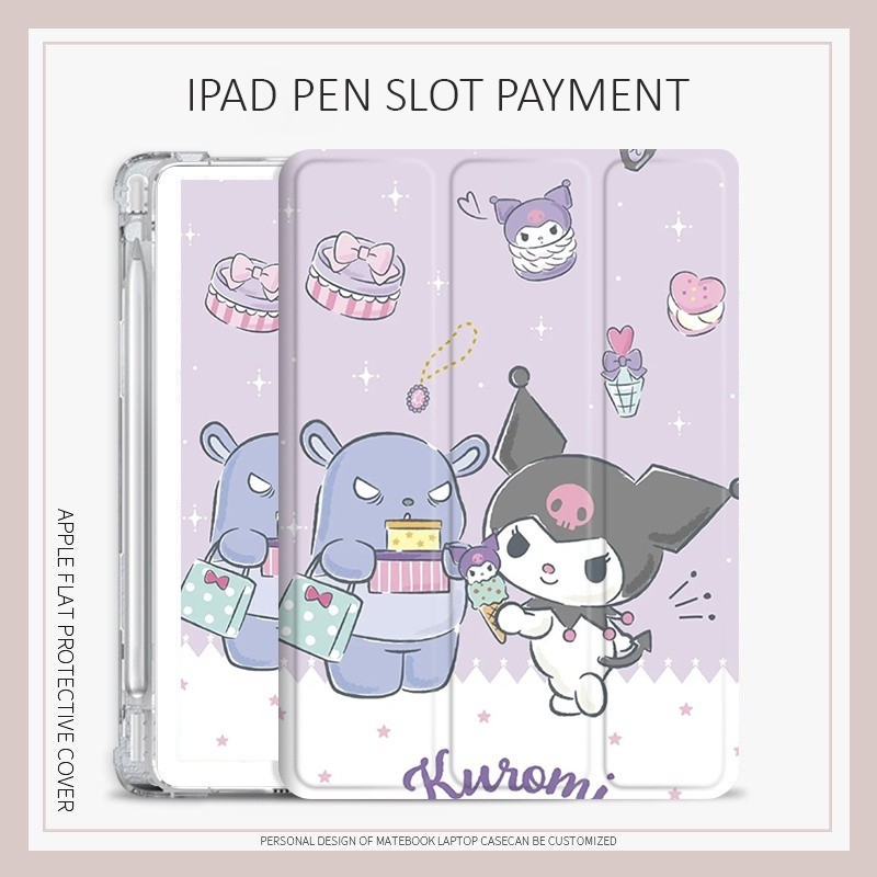 Ốp lưng Kuromi iPad 10.2 gen 7 8 9 gen10 Ốp lưng hoạt hình iPad air 4 5 mini 1 2 3 4 5 6 gen6 Ốp lưn