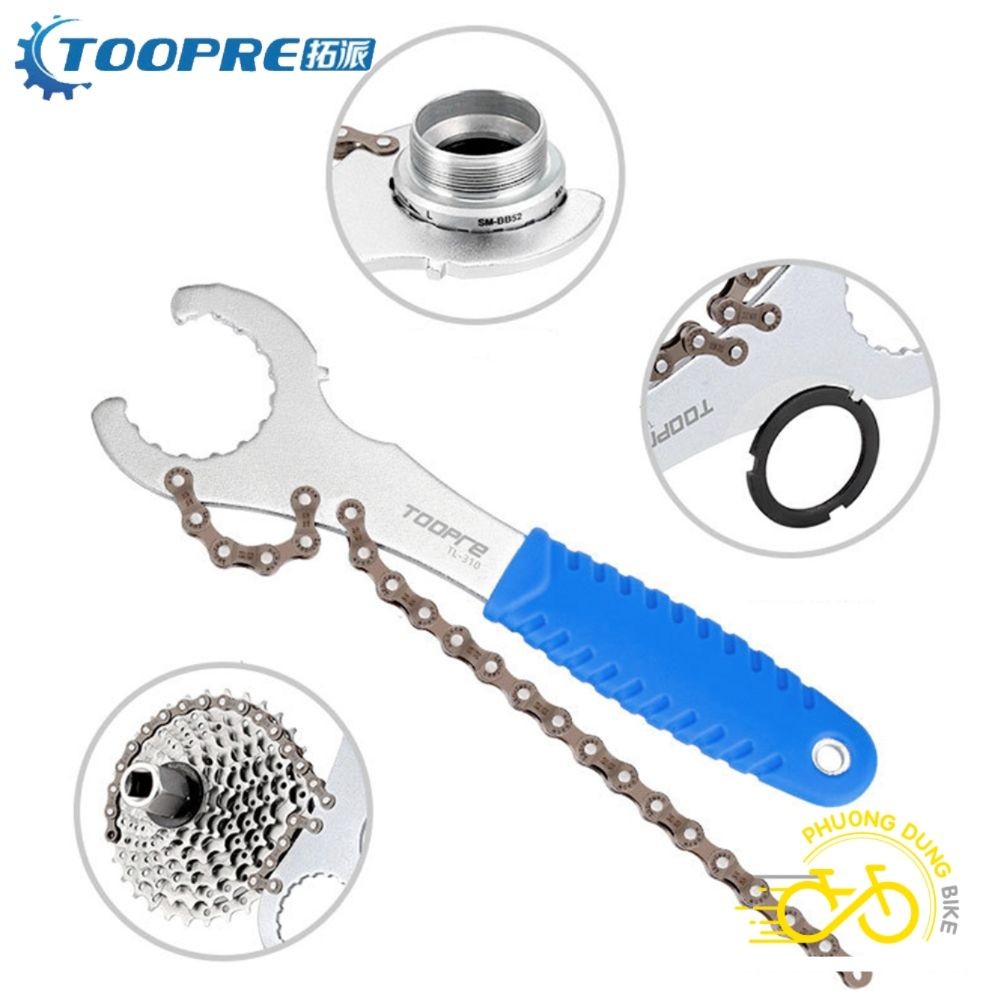 Dụng cụ giữ líp và tháo trục cốt rỗng xe đạp 3in1 TOOPRE TL-310