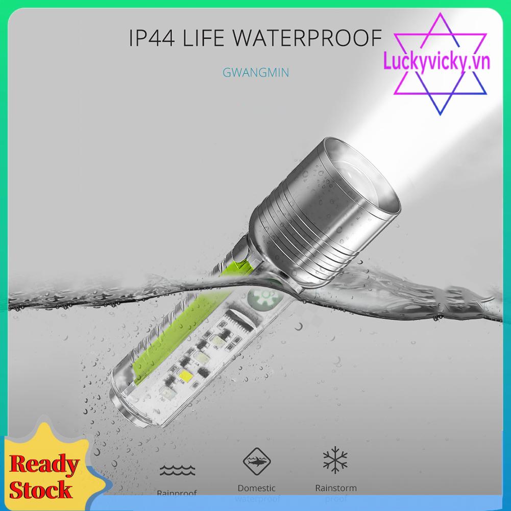 Đèn Pin xhp50 led 500mah 800lm Sạc usb Loại c Chống Thấm Nước