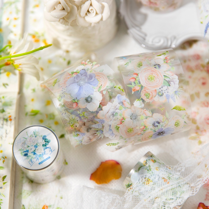 Enwei Cuộn Băng Dính washi 50mm * 2m  Tạp Chí Chống Thấm Nước