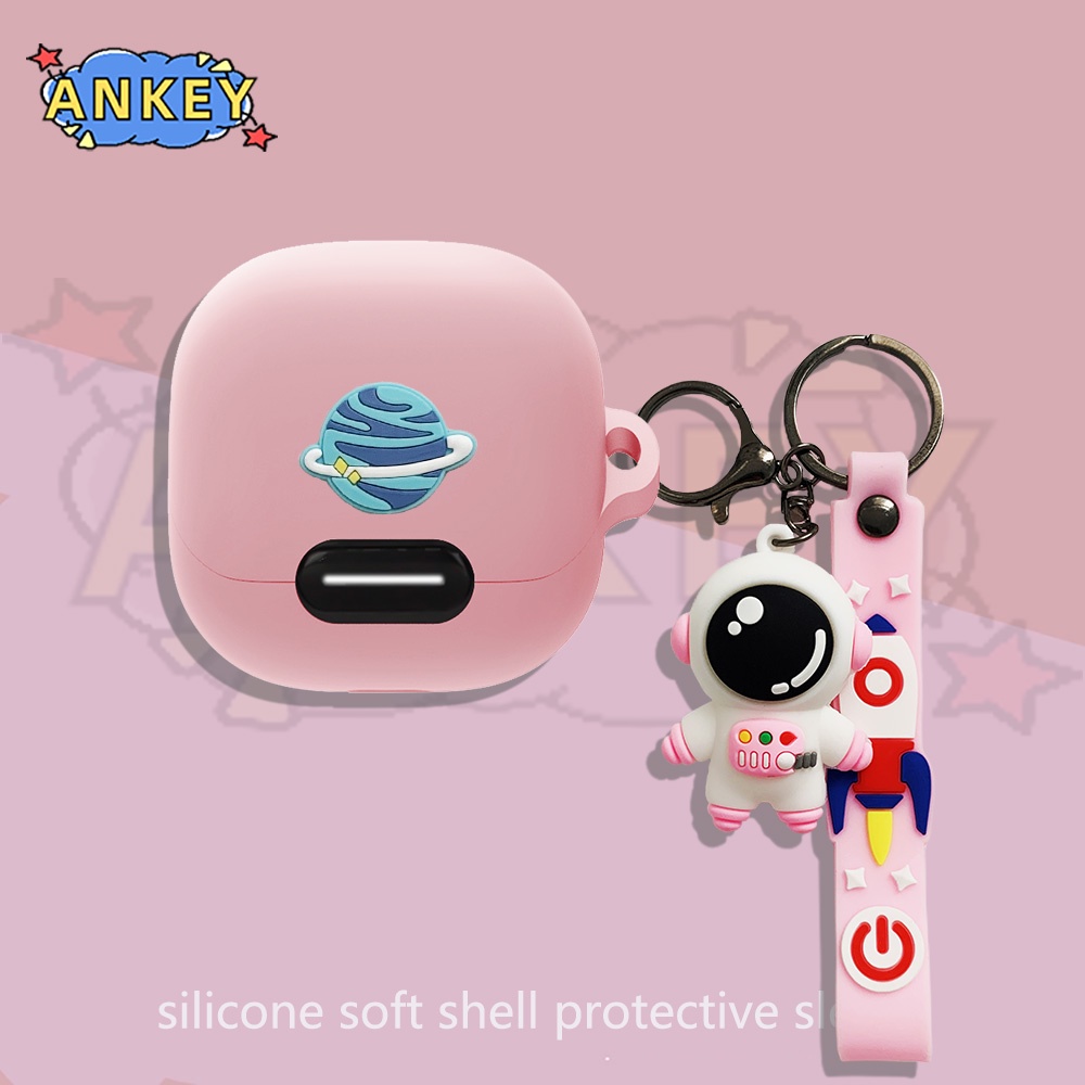 Case For Anker Soundcore Liberty 4 NC Earphone Silicone Case Cute Duck Earbuds Waterproof Shockproof Soft Protective Headphone Cover Headset Skin with Hook