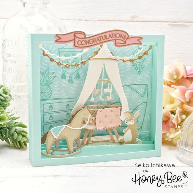 Khuôn Cắt Giấy Kim Loại Hình Bộ Đồ Ăn Xinh Xắn