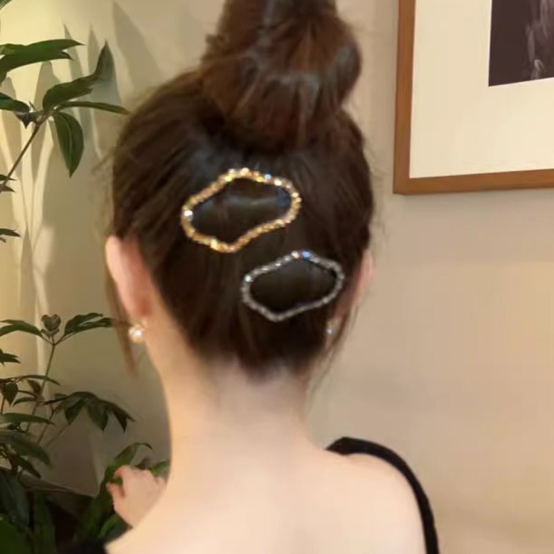 Kẹp Tóc Hình Đám Mây / Ngôi Sao / Đám Mây Cỡ Lớn Đính Đá Thời Trang Cho Nữ