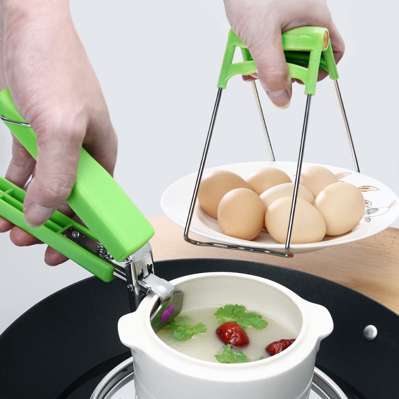 Kẹp Gắp Bát Đĩa Chống Nóng, Kẹp Bắc Xoong Nồi Tránh Bỏng Tay