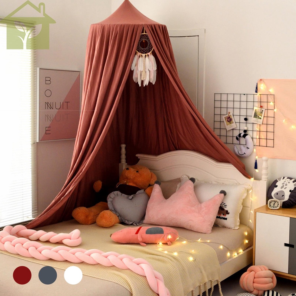 Màn Treo Giường Ngủ Hình Tròn Thoáng Khí Mềm Mại Cho Bé Mã canopy shopabc6423