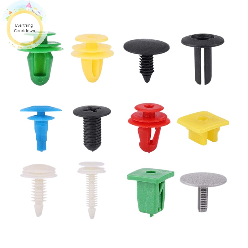 Everthinggooddown set 100 Đinh Tán Bằng Nhựa Cho Xe Hơi vn