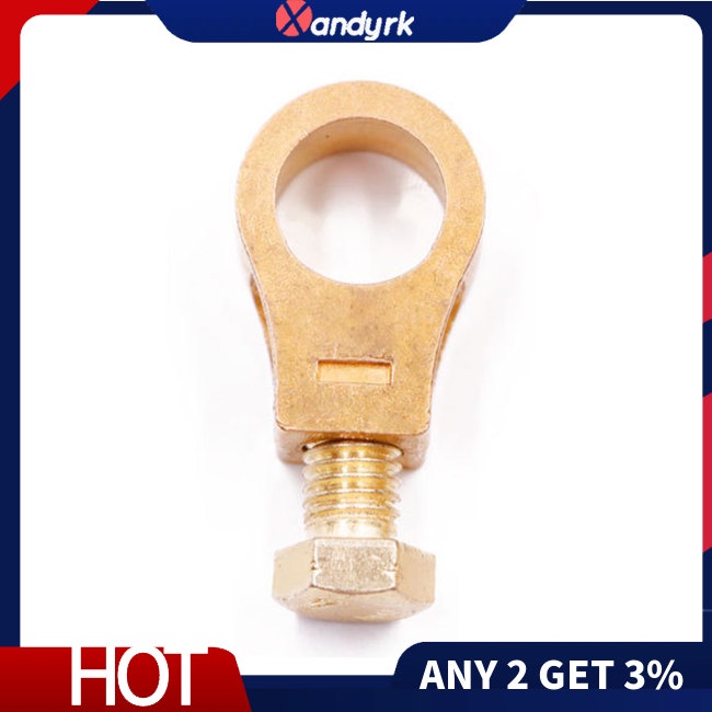 1 Cặp Kẹp Đầu Cuối Pin Xe Hơi Bằng Đồng Dày Dặn Tiện Dụng