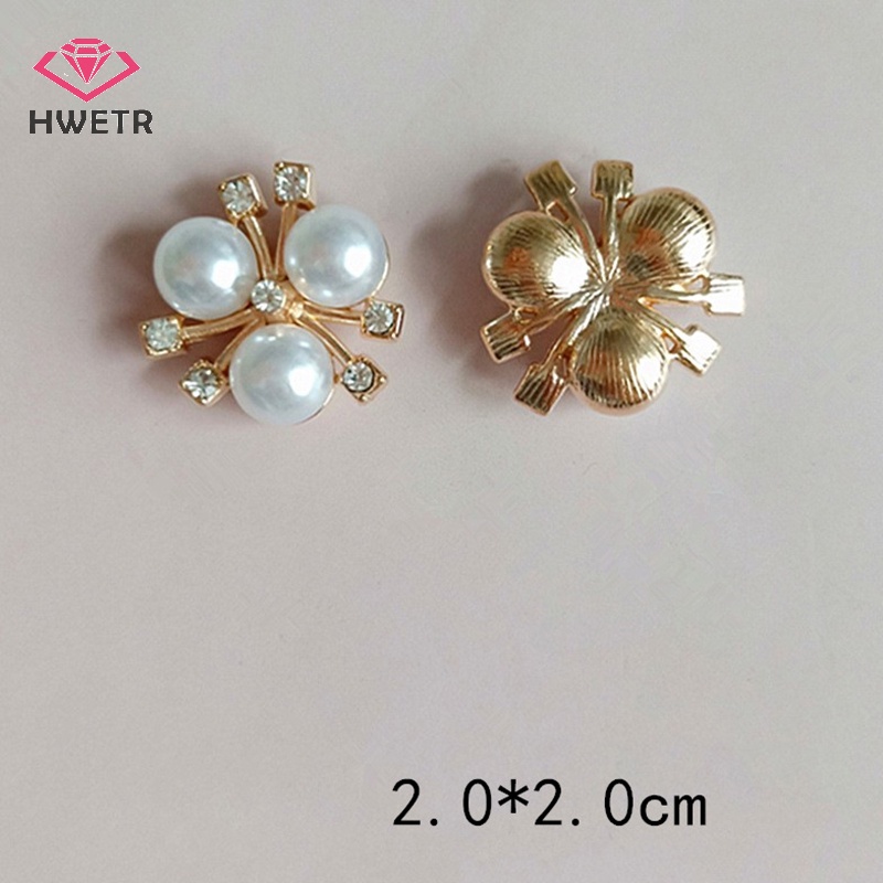Hwtr 1 Mặt Dây Chuyền Hợp Kim Hình Hoa Ngọc Trai Vàng Thời Trang Mới