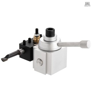 Mini Quick Change Tool Lathe Tool Holder Post Cutter Holder Screw Kit Set Boring Bar Turning Facing Holder Wrench