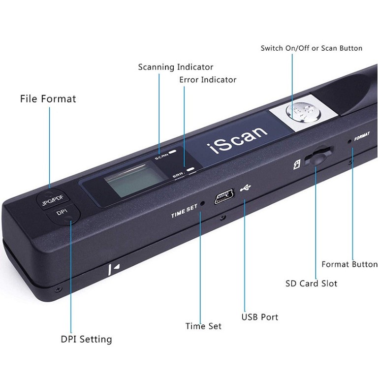 Máy Scan tài liệu cầm tay , thiết bị Scan màu di động