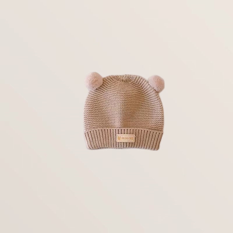 Mũ Len beanie Màu Trơn Dễ Thương Cho Bé 2-15 Tháng Tuổi