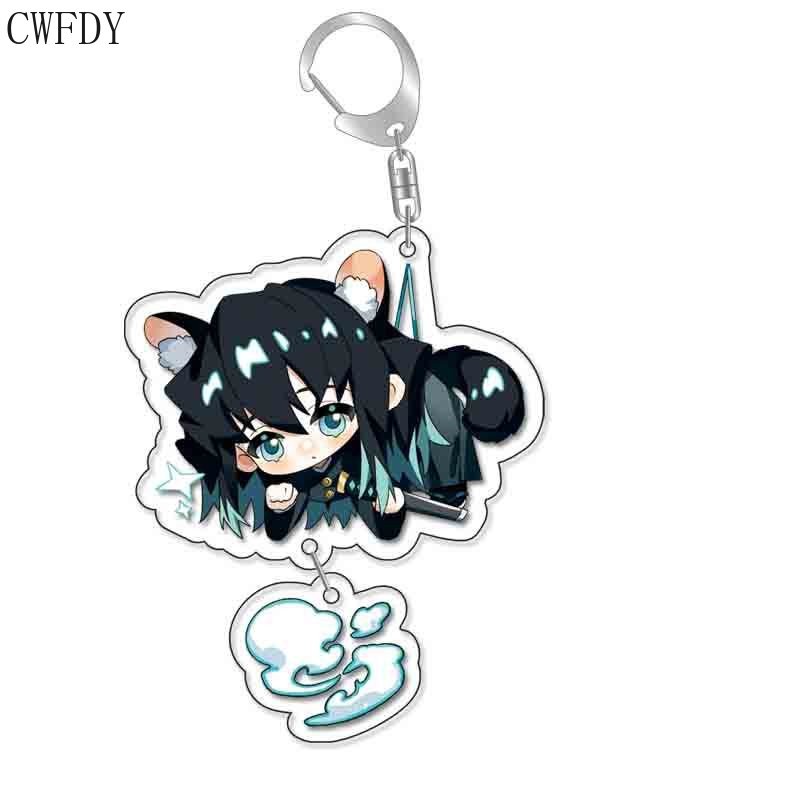 Móc khóa Demon Slayer Keychain Tanjirou Kamado Nezuko Tomioka Giyuu Kimetsu No Yaiba Acrylic hoạt hình dễ thương