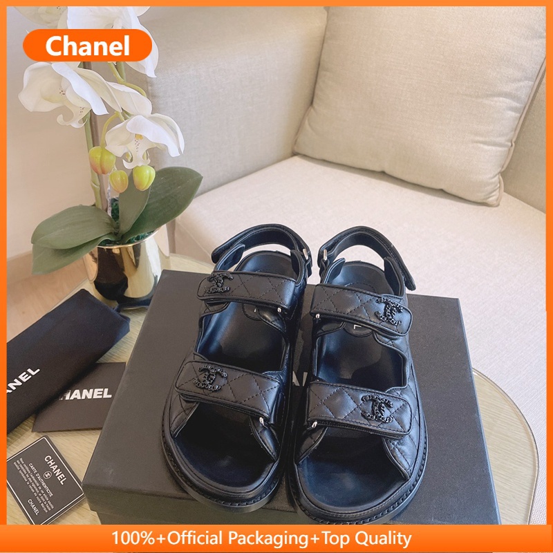 Xăng đan Đi Biển Đế Phẳng Thoải Mái Năm Màu Trơn Có Móc Tùy Chọn vp3v Giải Trí Hàng Ngày