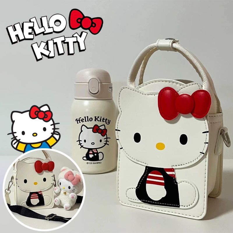 SANRIO Túi Đeo Chéo Vai hellokitty 16cm Đựng Điện Thoại / Đồ Trang Điểm Trẻ Em & Va Li Quà Sinh Nhật Cho Trẻ Em
