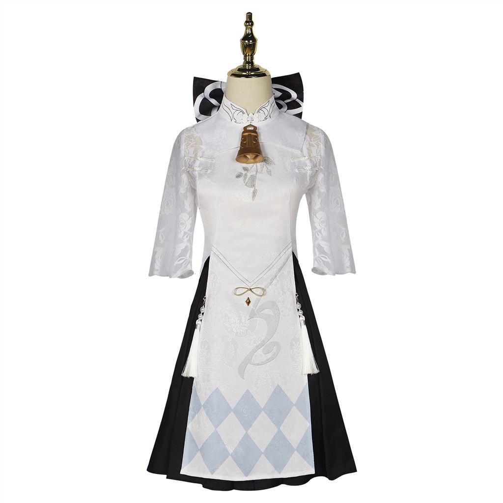 Genshin Impact HEYTEA Gan Yu Shen He Cosplay Costume Ganyu Shenhe  Anime Game Women's Suit