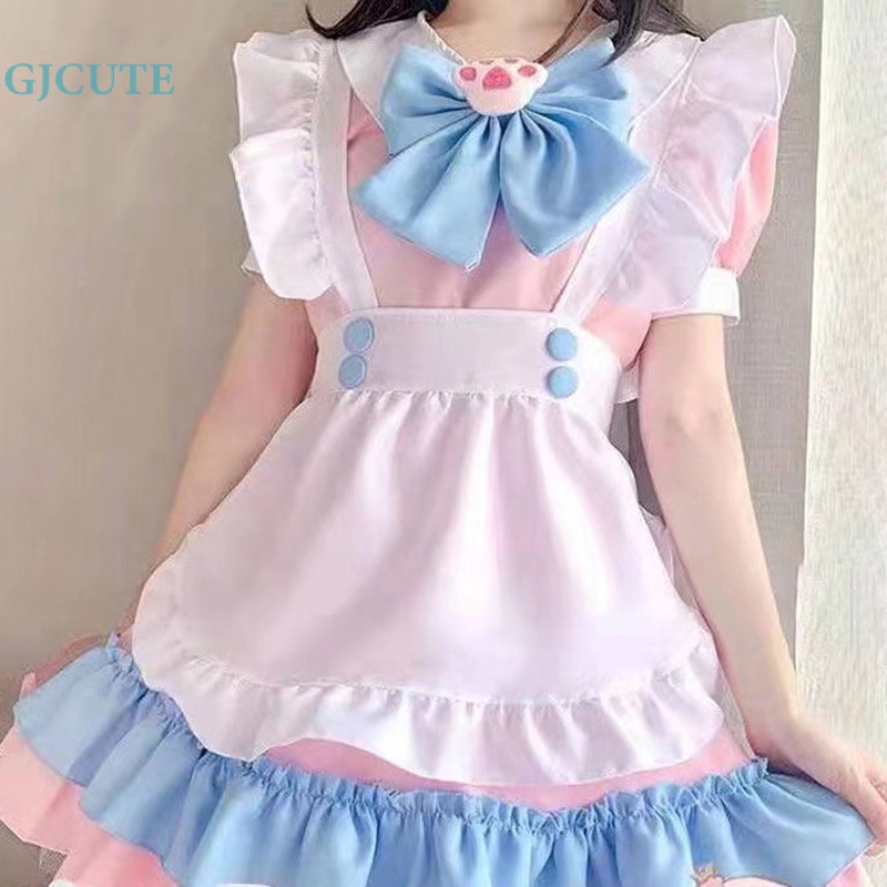 Gjcute schoolgirl Trang Phục Hóa Trang Cô Hầu Gái lolita Gợi Cảm Wd