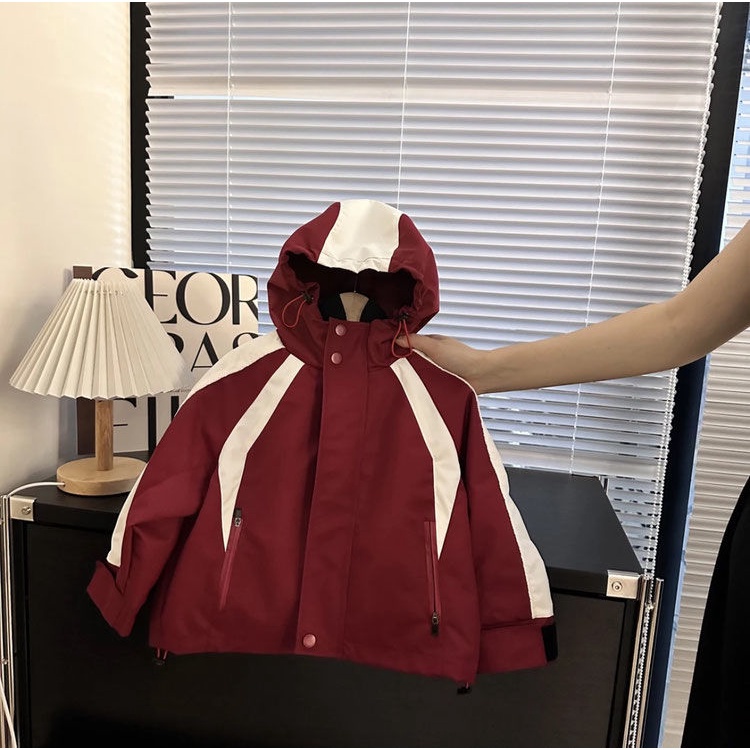 Áo Khoác Có Mũ Trùm Phong Cách Hàn Quốc Thời Trang Mùa Thu Hàng Mới Dành Cho Trẻ Em