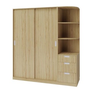 [Có bảo hành] Tủ Áo Cửa Lùa Gỗ MDF Lắp Ráp Tận Nhà Yapi-215