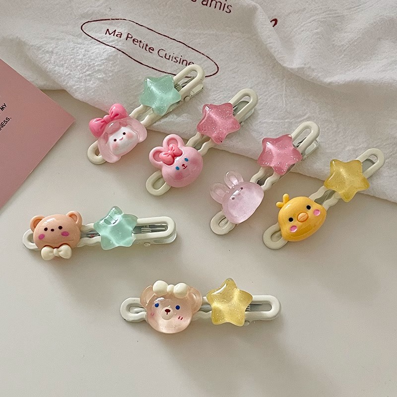Dễ Thương Kẹp Tóc Hình Ngôi Sao Xinh Xắn Cho Bé Gái