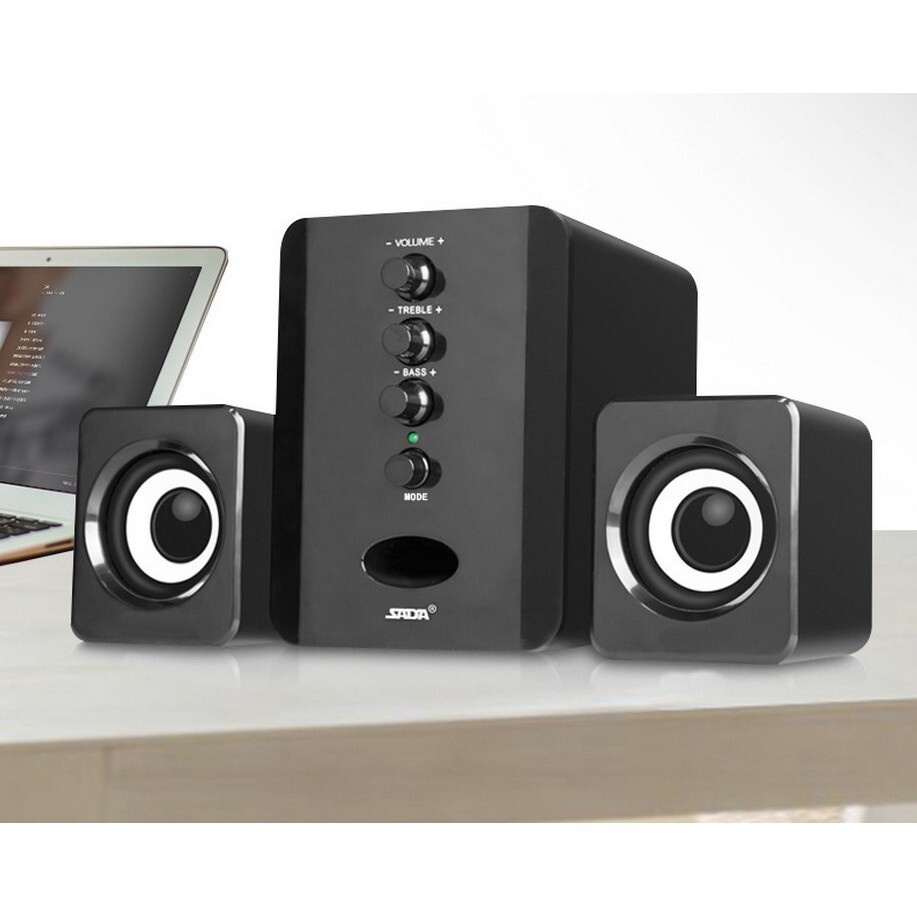 Bộ Loa Máy Tính USB KAW D202 Công Suất Lớn, Âm Thanh Sống Động -Bảo Hành 12 Tháng