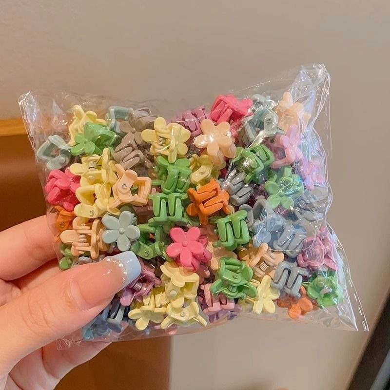 Set 100 Kẹp Tóc mini Nhiều Màu Dễ Thương Cho Bé