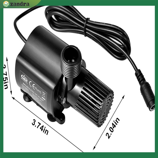 Máy Bơm Nước Động Cơ Không Chổi Than 800l / h dc 12v Cho Bể Cá