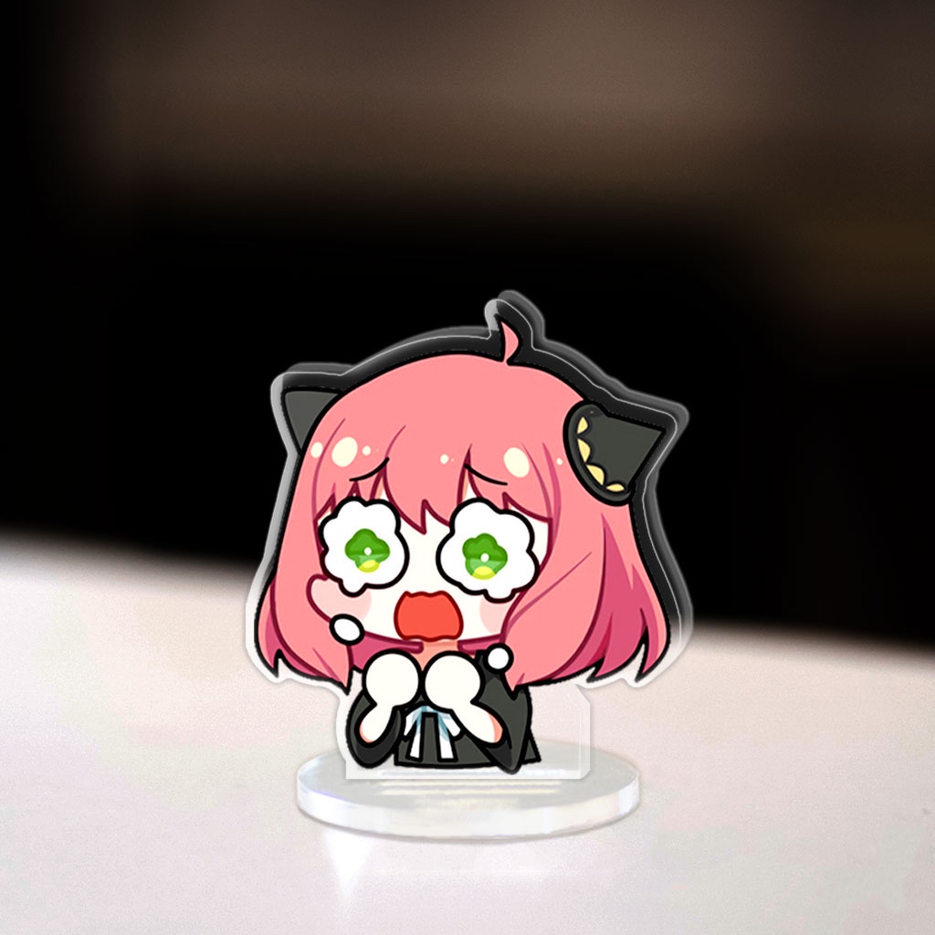 Mô hình Mini Anya Forger Loid Yor Standee Chibi Anime Manga Spy x family trang trí góc học tập cao 3cm