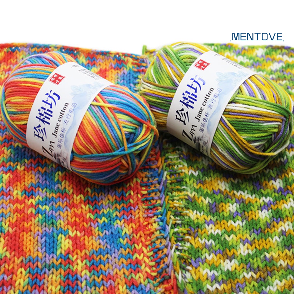 Set 4 Cuộn Len Đan Móc Nhiều Màu Sắc Cho Bé