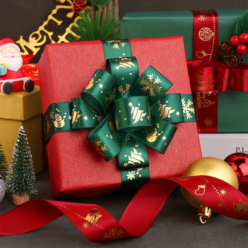 Dây Ruy Băng Trang Trí Quà Giáng Sinh